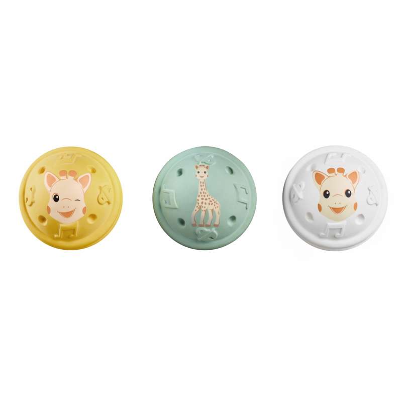 Sophie la Girafe 3 Musikbolde - Naturgummi