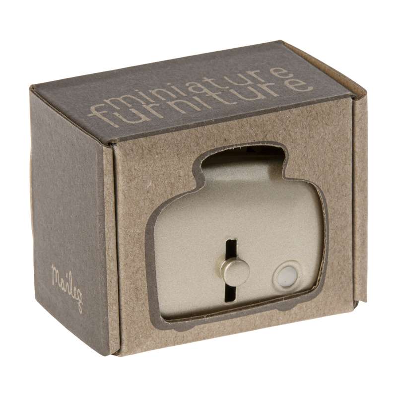 Maileg Brødrister m. Brød - Miniature - Sølv