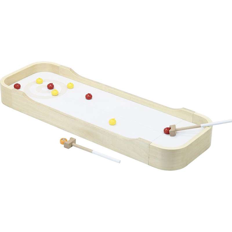 Vilac Bowling- og curlingspil i træ - 4-i-en