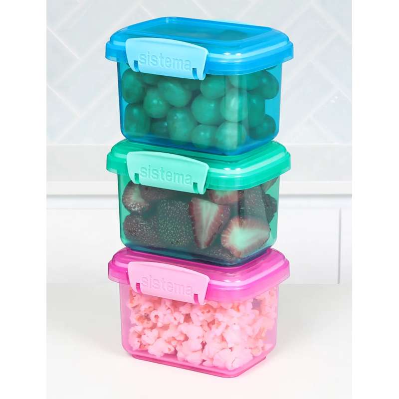 Sistema Snackboks - Lunch Packs - 3-Pak - 400ml - Ass. Farver