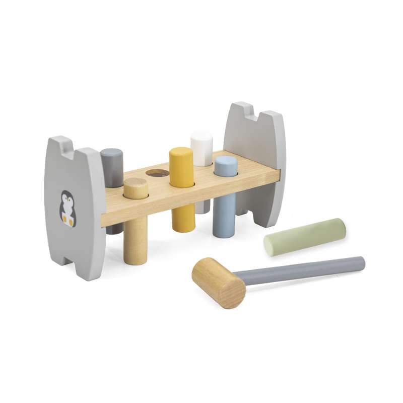 Kid'oh Hammerbræt - Pingvin - Grå