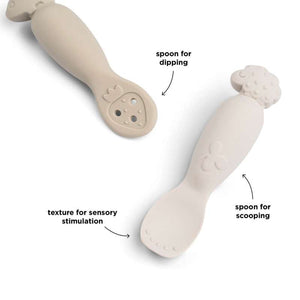 Done By Deer Sæt m. Læringsskeer - Tiny Farm - Sand