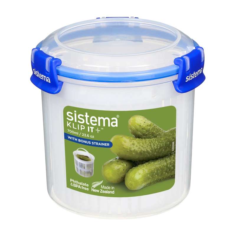 Sistema Madopbevaring - Klip It Plus - Round - 700ml - Blå