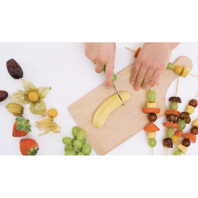 Kinderkitchen Børnekokkeknive 2 stk. - Grøn/Blå