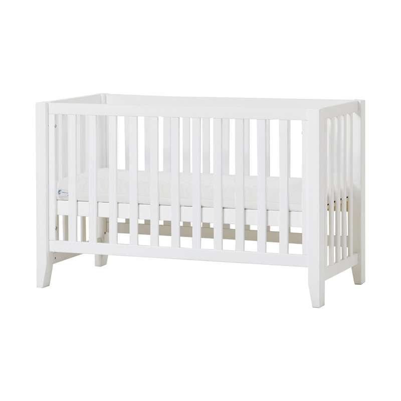 Hoppekids ANTON - Babyseng inkl. ECO Dream Madras - 60x120 cm. - Hvid