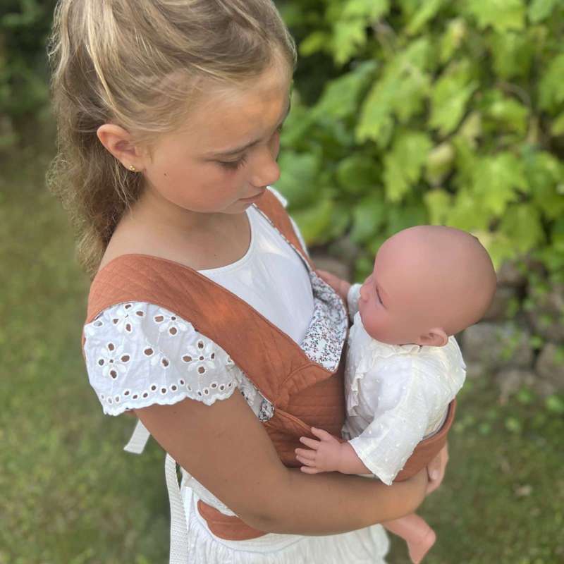 Memories by Así Dukketøj - 43-46 cm. - Skjorte med Kalvekrøs - Råhvid