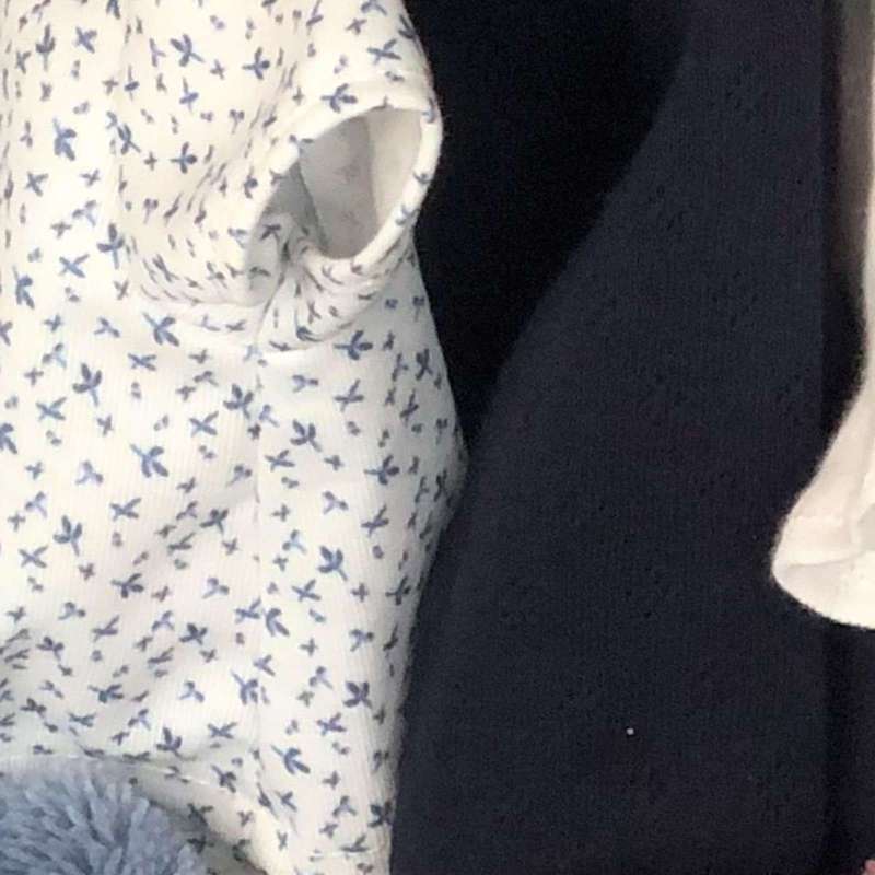 Memories by Así Dukketøj - 43-46 cm. - Langærmet T-shirt - Marineblå