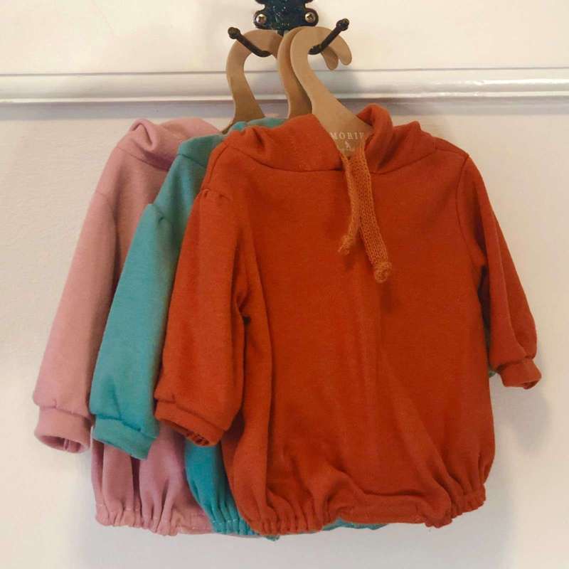 Memories by Así Dukketøj - 43-46 cm. - Langærmet Body - Rust