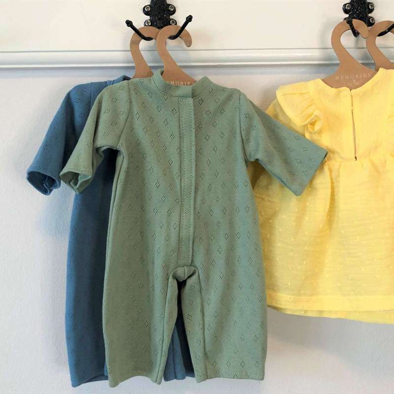 Memories by Así Dukketøj - 43-46 cm. - Romper - Mint