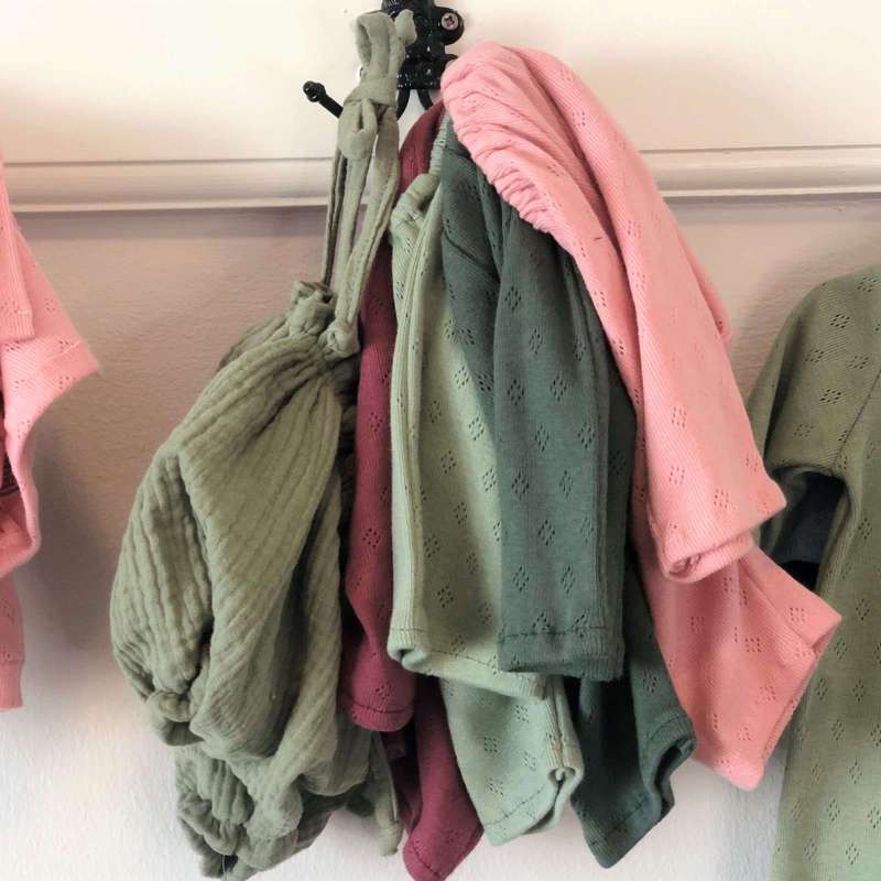 Memories by Así Dukketøj - 43-46 cm. - Bomuldsbukser - Mint