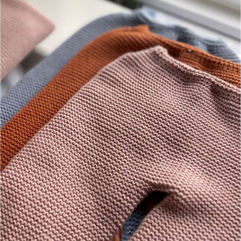 Memories by Así Dukketøj - 43-46 cm. - Varme Strikbukser - Rosa