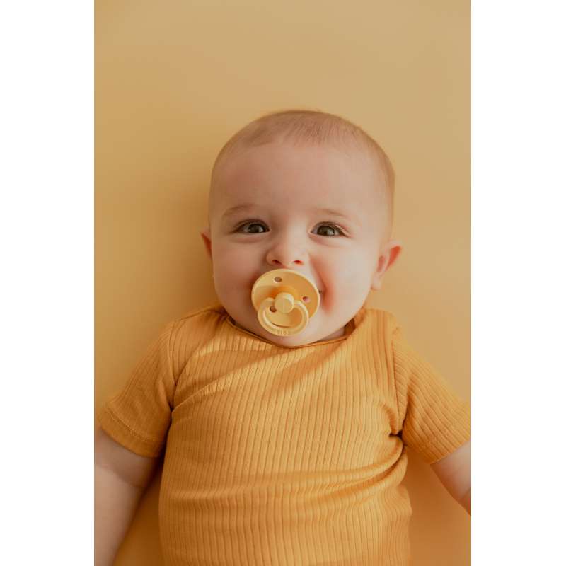 BIBS Rund Colour Sut - Sampak - 8 stk. - Str. 2 - Pale Butter