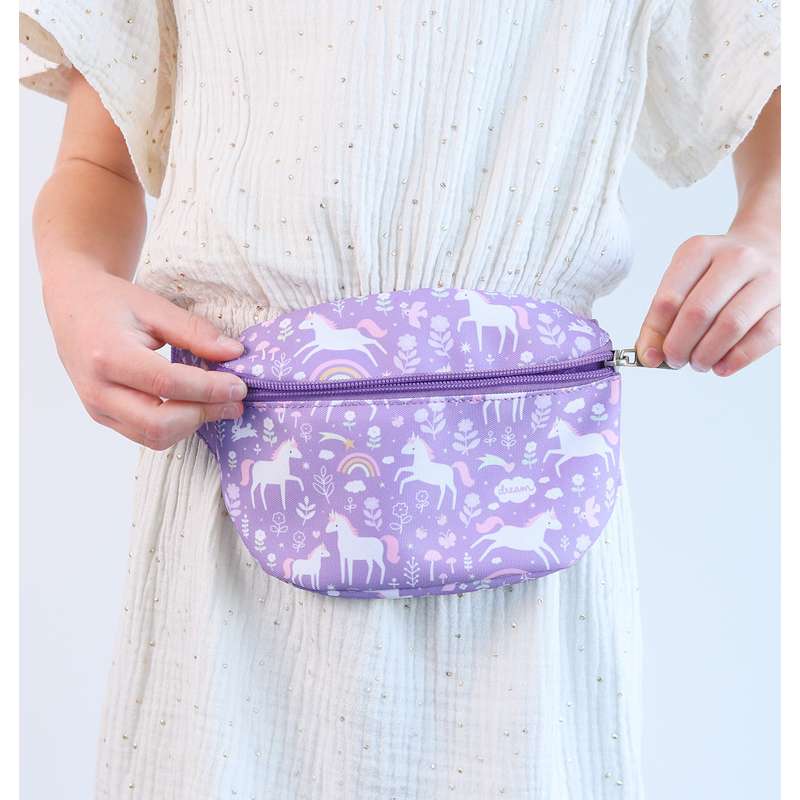 A Little Lovely Company Bæltetaske - Unicorn Dreams