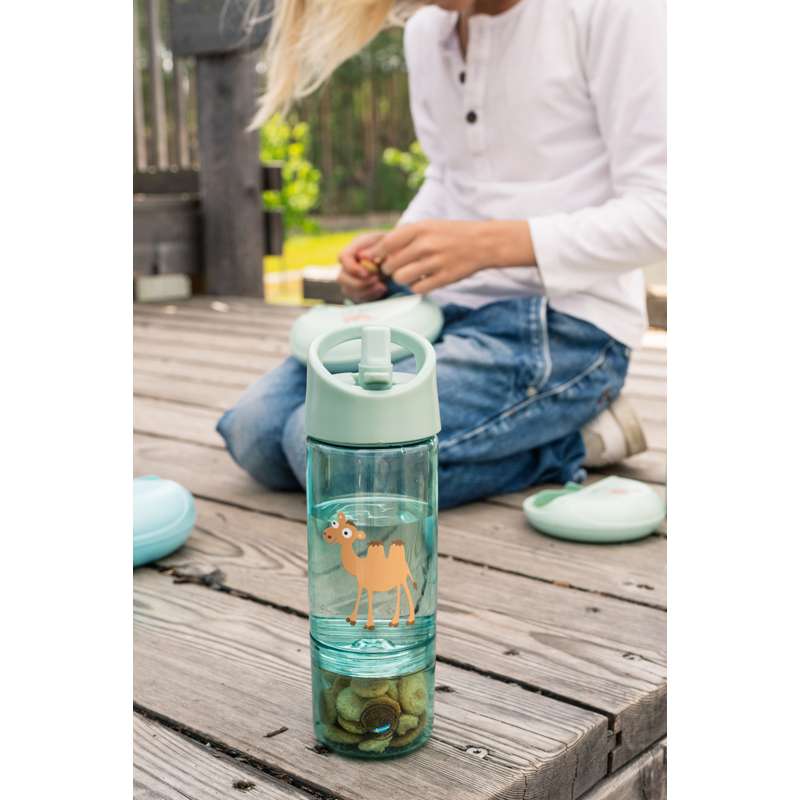 Carl Oscar Kids Drikkedunk m. Snackbund - Kamel - Mint