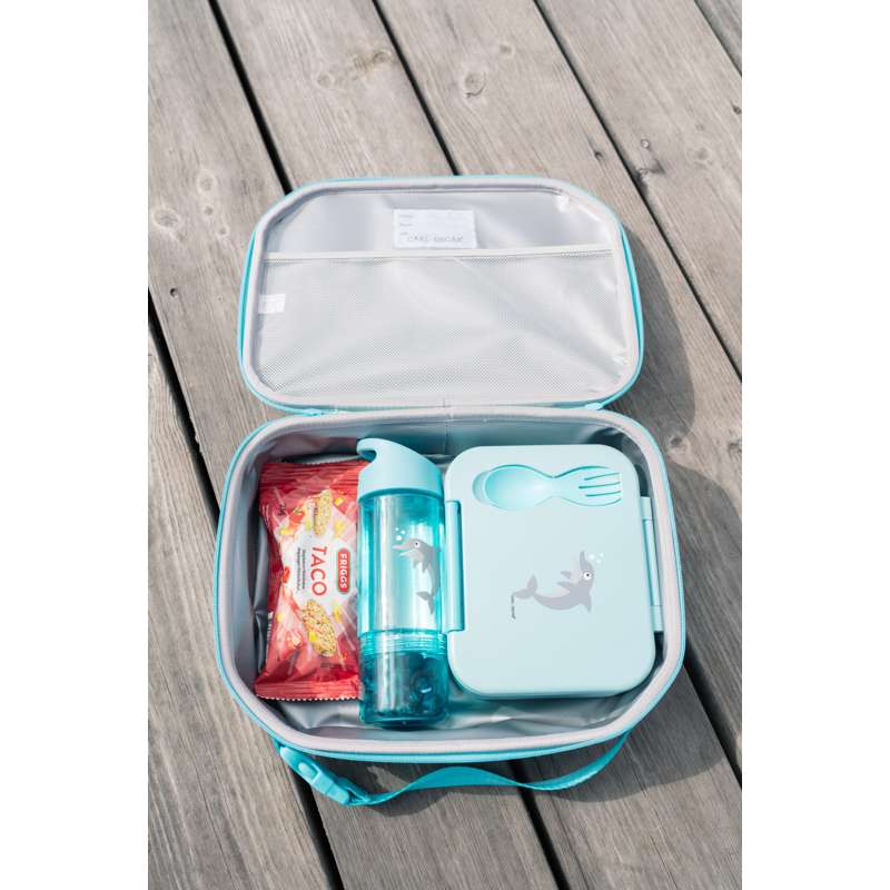 Carl Oscar Kids Drikkedunk m. Snackbund - Delfin - Lys Blå