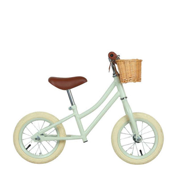 Kid'oh Løbecykel m. Cykelkurv - Sage Sand