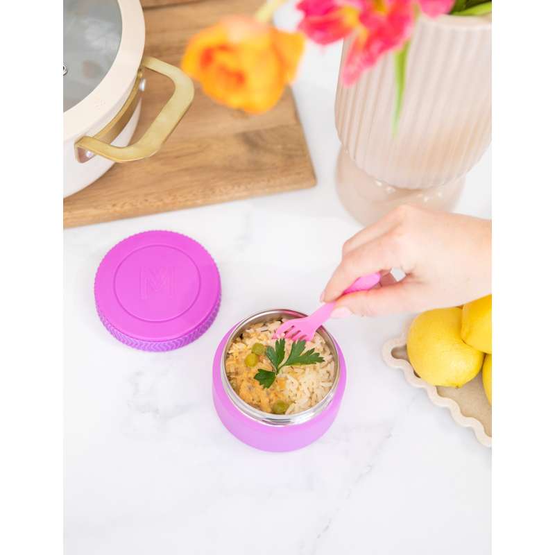 MontiiCo Food Jar - Termobeholder - Mini - 200ml - Fuchsia