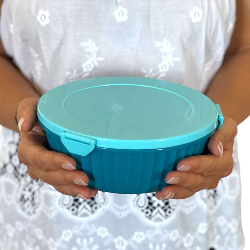 Yumbox Madkasse - Poke Love Bowl - 4 rum - Lagoon Blue