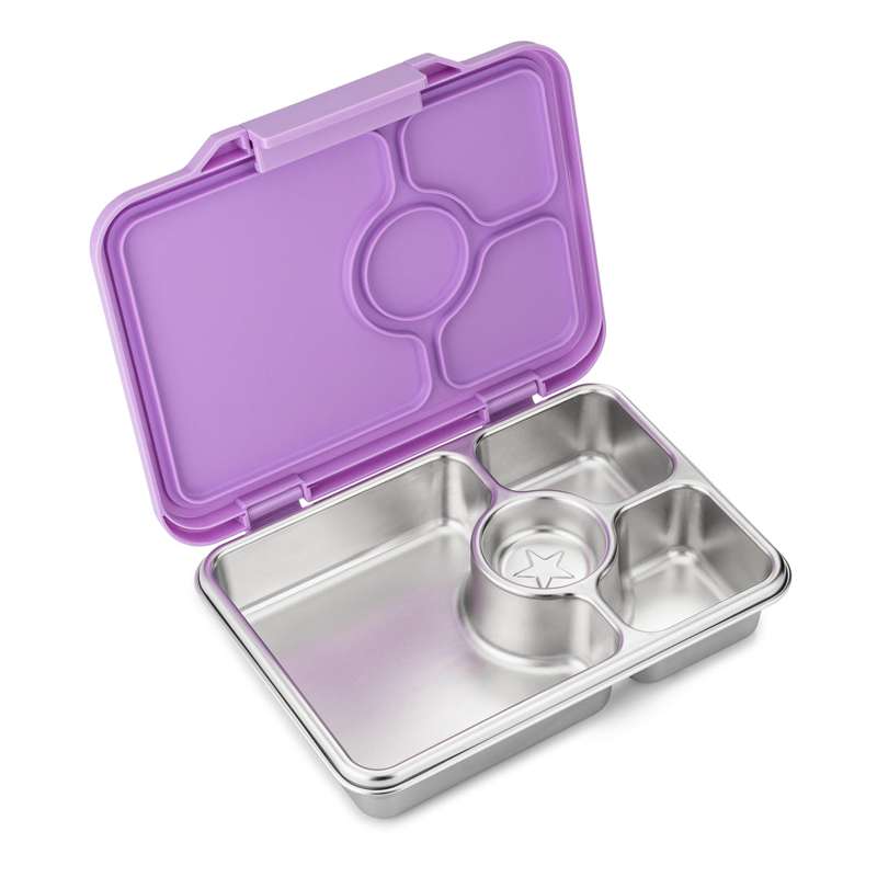 Yumbox Madkasse - Presto Stainless Steel - 4 rum - Lavender Purple