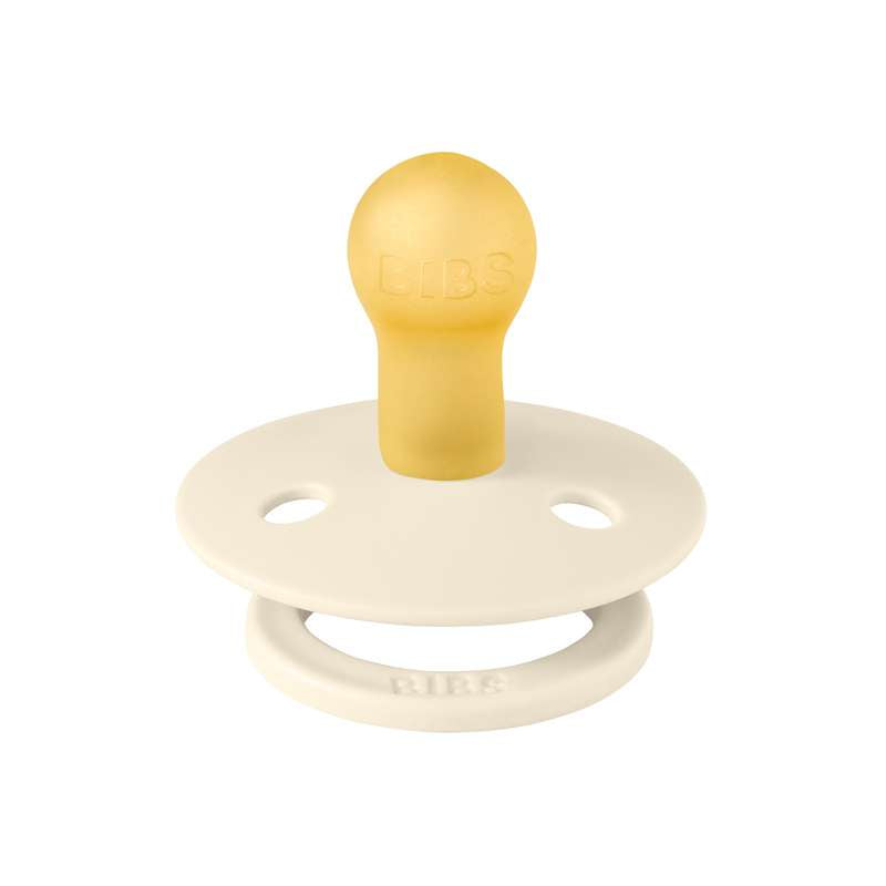 BIBS Rund Colour Sut - Str. 1 - Naturgummi - Studio - Bumblebee - Ivory