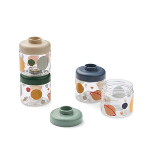 Liewood Dominique Bokse til Babymad - 4-Pak - Universe/Classic Navy