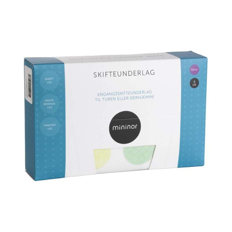 Mininor Engangspusleunderlag - 6 stk.