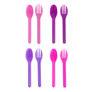 MontiiCo Out & About Bestik - 4 sæt - Blush