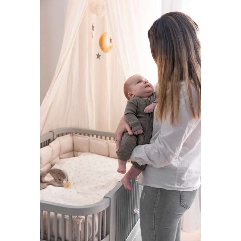 Sebra Sengen - Klassisk - m. Kid'oh Madras - Stone Grey - Bundle 1
