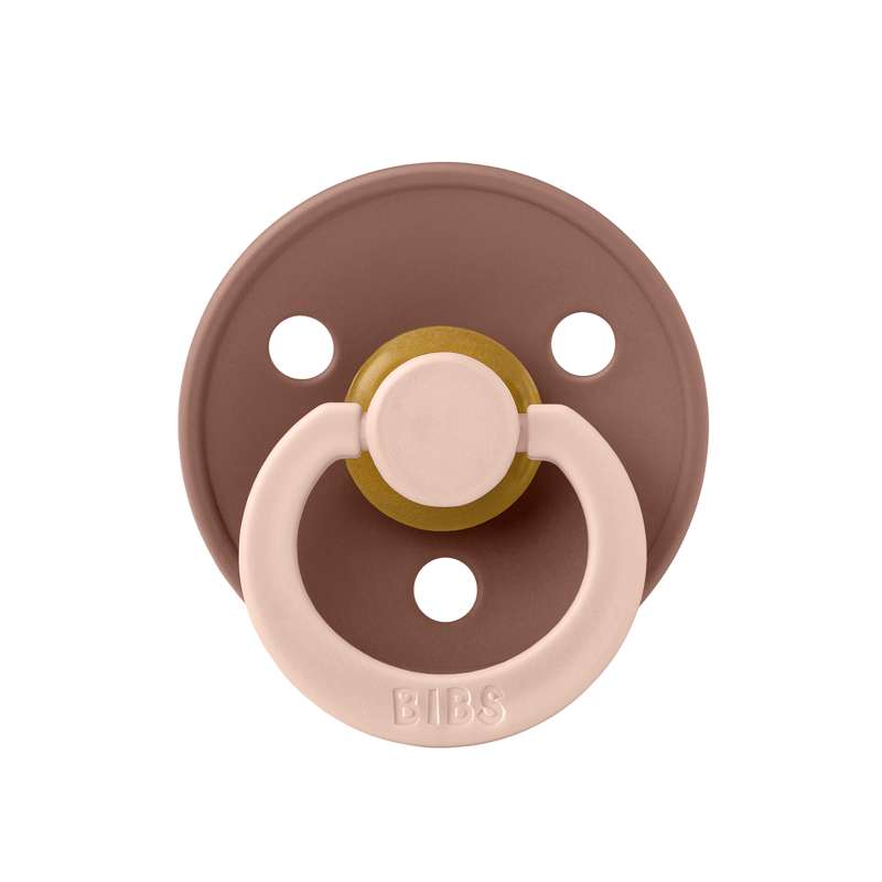 BIBS Rund Colour Sut - Str. 2 - Naturgummi - Studio - Fusion - Blush/Woodchuck Mix