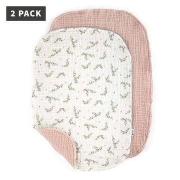 Sebra Pusleunderlag - 6-lags - 2 stk. - Muslin - Powder Blue