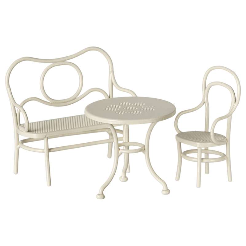 Maileg Cafésæt - Mus - Lille - Råhvid