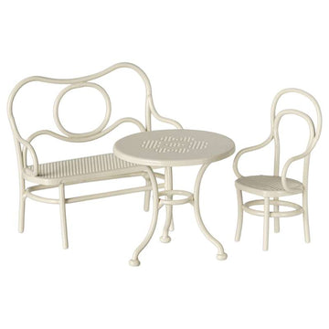 Maileg Cafésæt - Mus - Lille - Råhvid