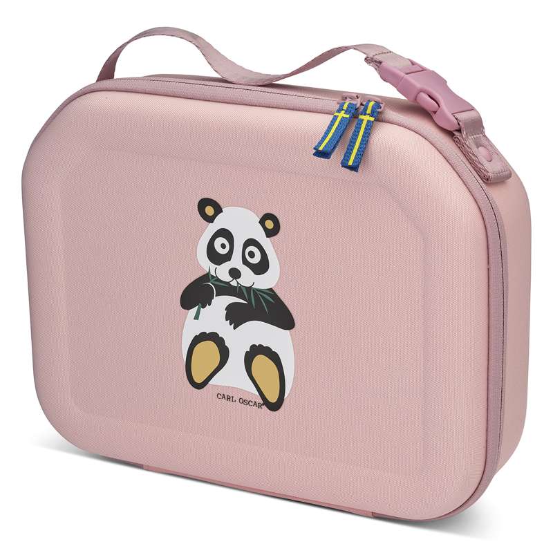 Carl Oscar Pack n' Snack Køletaske - Panda - Rosa