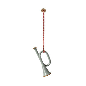 Maileg Juleornament - Metal - Trompet - Mint