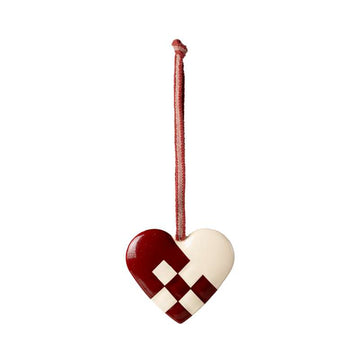 Maileg Juleornament - Metal - Hjerte - Lille - Rød