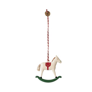 Maileg Juleornament - Metal - Gyngehest