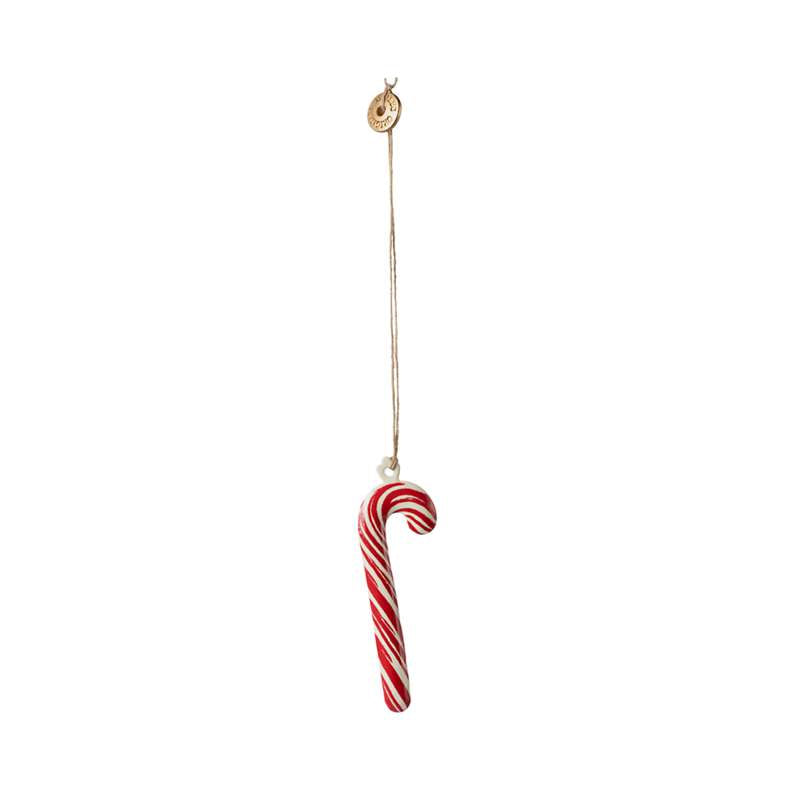 Maileg Juleornament - Metal - Sukkerstok - Strib