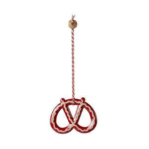 Maileg Juleornament - Metal - Kringle - Strib