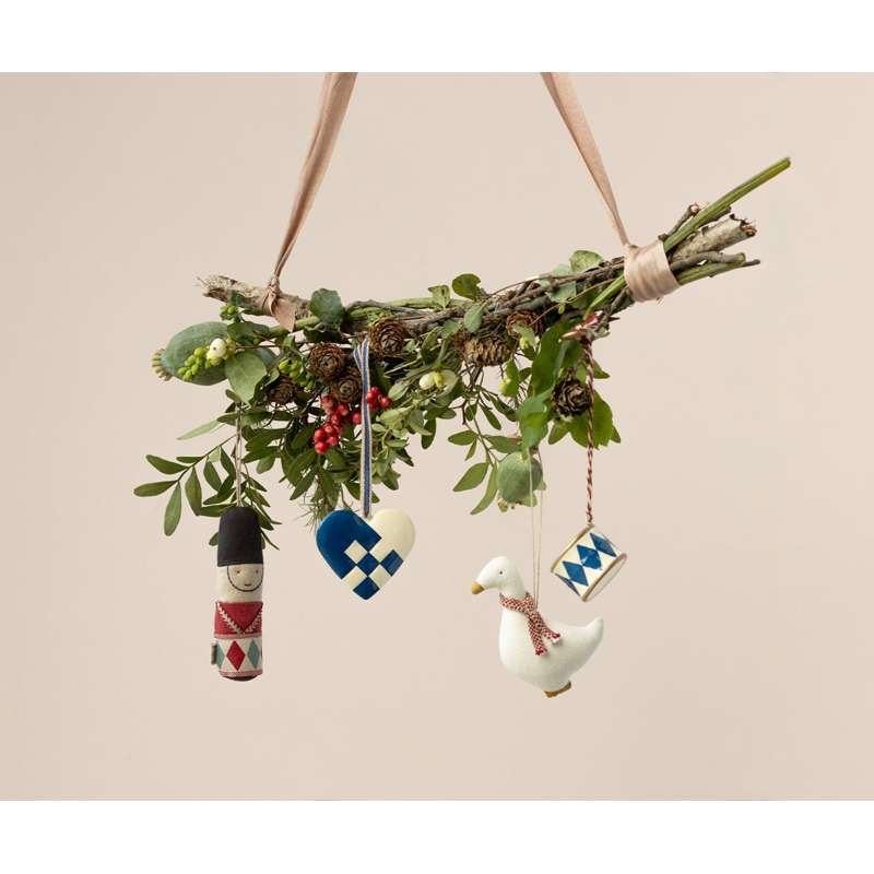 Maileg Juleornament - Stof - Garder - Rød