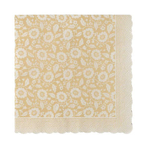 Maileg Serviet - Blomster - Gul
