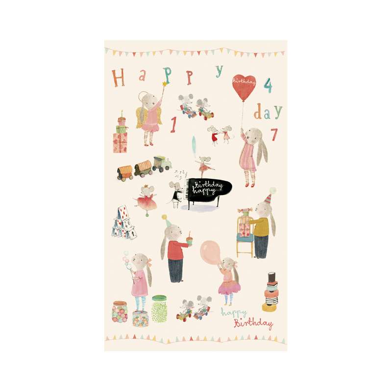 Maileg Gavepapir - 10 meter - Happy Day