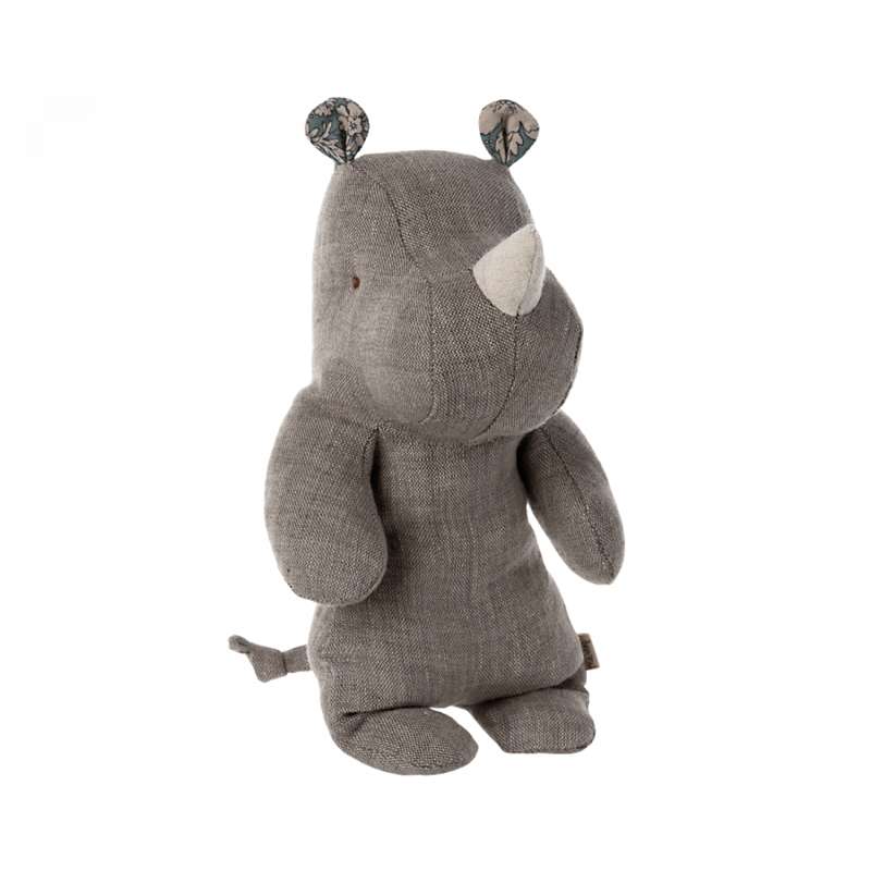 Maileg Safari Friends - Lille Næsehorn Bamse - Grå