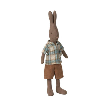 Maileg Hare - Str. 2 - Brun - Bluse og Shorts