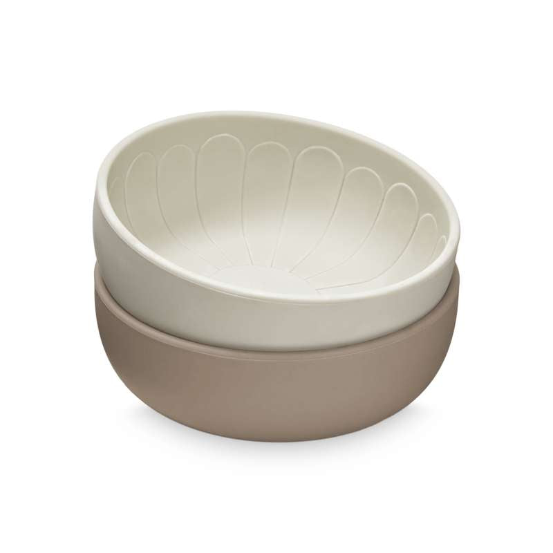 Cam Cam Copenhagen Skåle - Blomst - 2-pak - Earth Mix