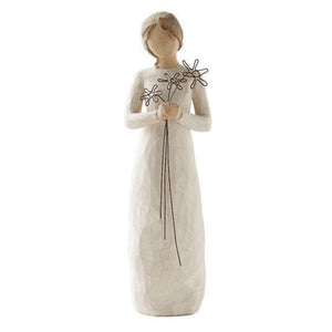 Willow Tree Grateful Figur (kvinde med blomster)