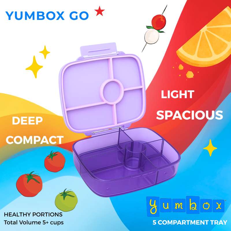 Yumbox Madkasse - Go - 5 rum - Kyoto Purple