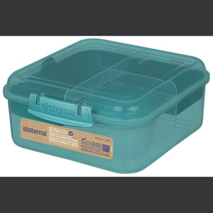 Sistema Ocean Bound Madkasse - Bento Cube - 1.25L - Teal Stone