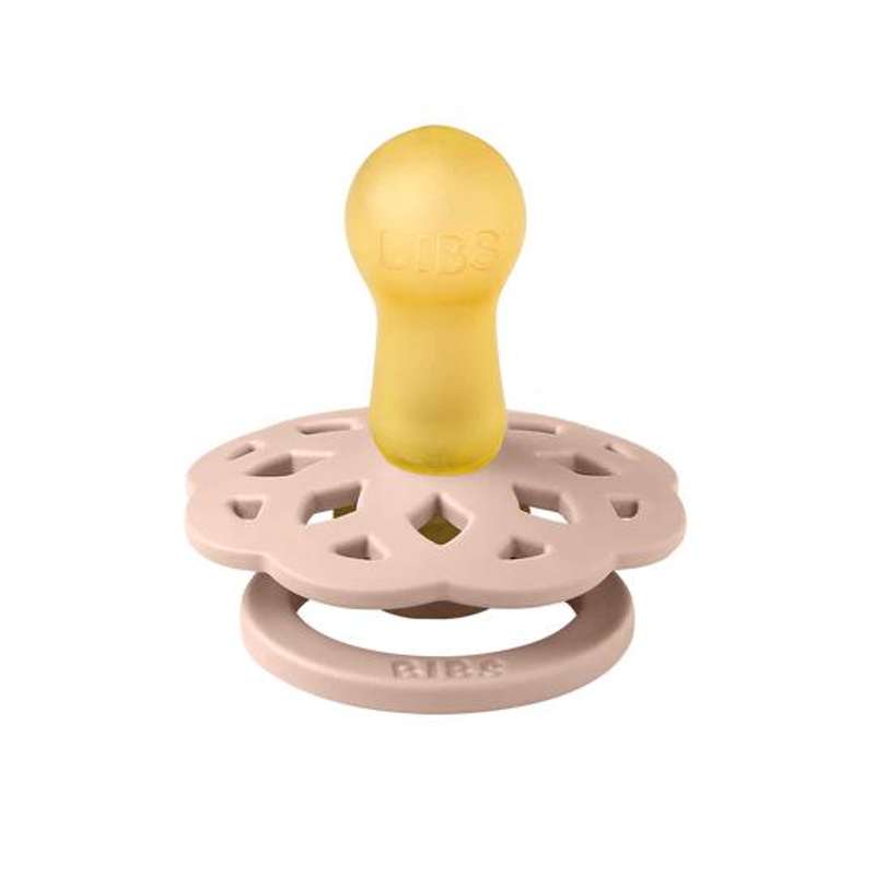 BIBS Rund Boheme Sut - 2-Pak - Str. 1 - Naturgummi - Woodchuck/Blush