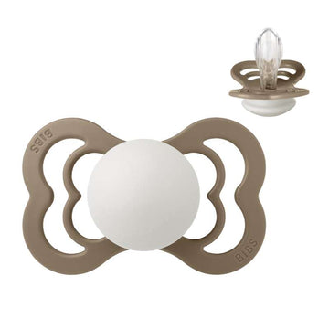 BIBS Symmetrisk Supreme Sut - Str. 2 - Silikone - GLOW - Dark Oak