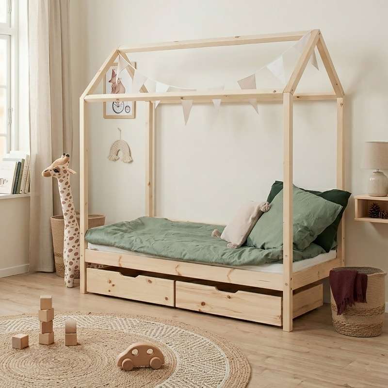 Hoppekids ECO Comfort - Husseng - 70x160 cm. - Hvid
